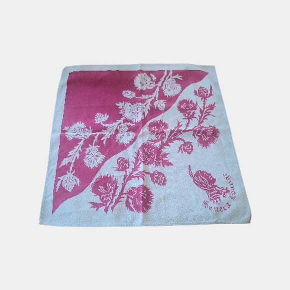 Vintage 70's Seneca Lounge Thistle Cloth Napkins Set Of 4 - Picture 11 of 11